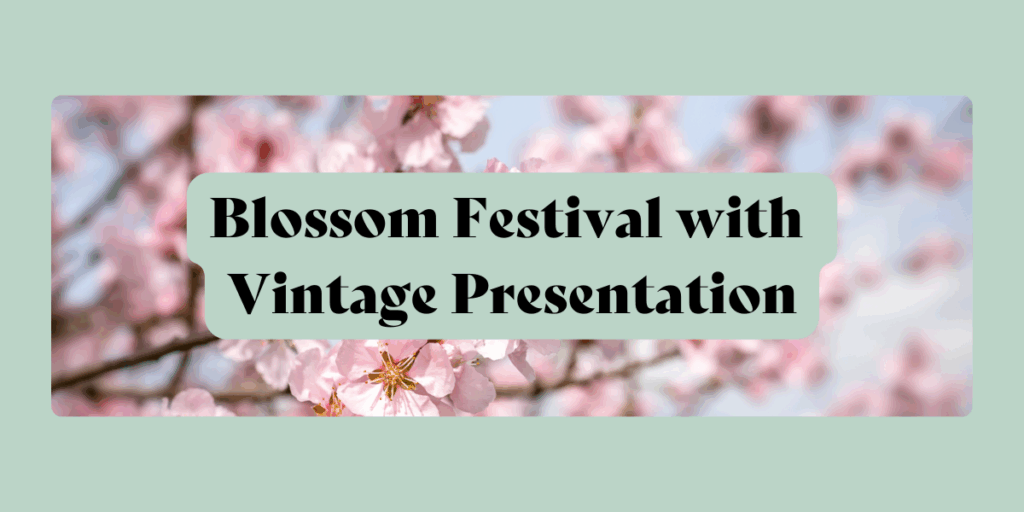 Blossom Festival with Vintage Presentation