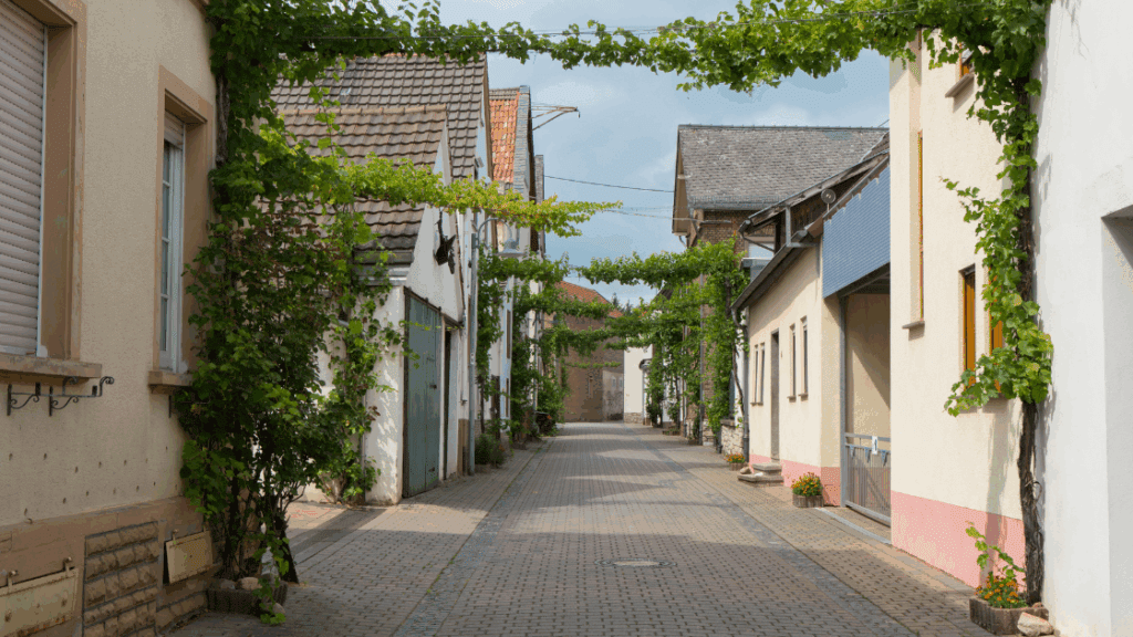 village streets at Germany Wine Festivals
